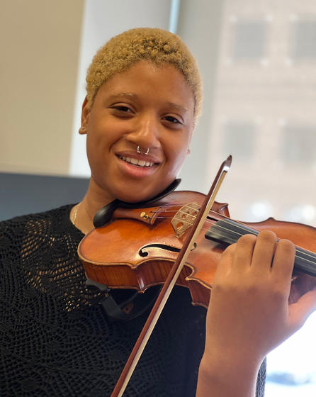 Freshman student in Strings